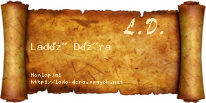 Ladó Dóra névjegykártya