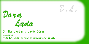 dora lado business card