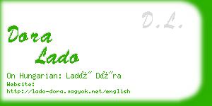 dora lado business card